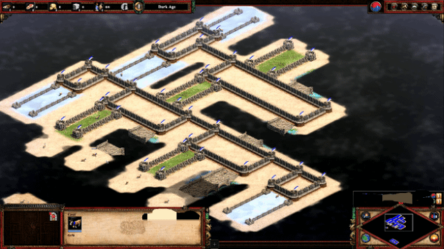 An operational NAND gate in Age of Empires II